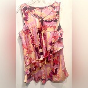 Daisy Fuentes Multicolor Sleeveless Blouse